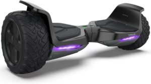 7. TOMOLOO V2 Hoverboard with Bluetooth Speaker and LED Light