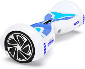 9. TOMOLOO K1 Hoverboard with Bluetooth speaker and LED Lights