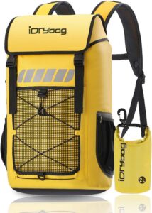 2. IDRYBAG Roll Top Waterproof Kayak Backpack