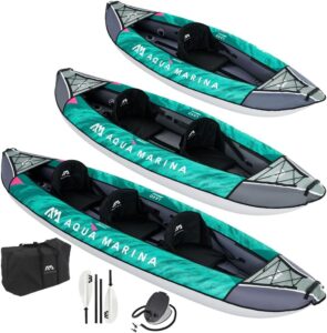 3. Aqua Marina LAXO 3 Person Inflatable Kayak