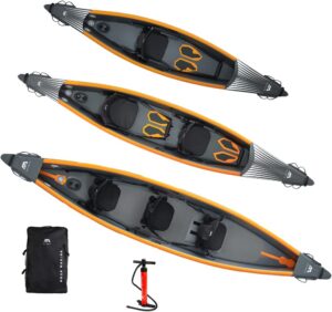 5. Aqua Marina Tomahawk 3 Person Inflatable Kayak