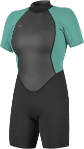 9. O’Neill Women’s Reactor Short Sleeve Wetsuit For Kayaking