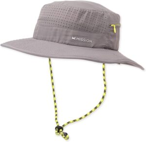 1. MISSION Cooling Anywhere Wide Brim Bucket Hat