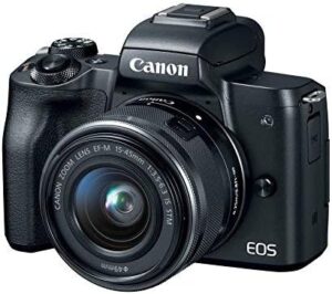 3. Canon EOS M50 Mirrorless Camera for Beginners