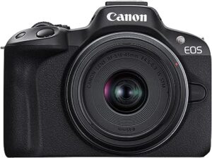 5. Canon EOS R50 Mirrorless Camera for Beginners