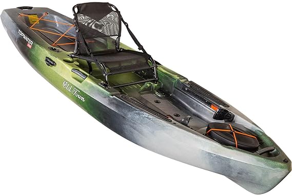 6. Old Town Topwater 106 Fishing Kayak 400 lbs Capacity